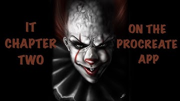 Drawing Pennywise to celebrate “It Chapter Two” | Time-Lapse | On Procreate