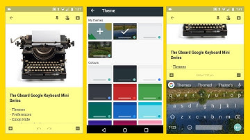 The Gboard Google Keyboard Mini Series Part 1 Themes