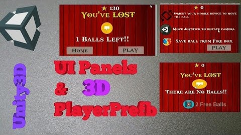 UI Panels In Unity | PlayerPrefs