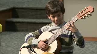 Соло на гитаре Семен Власенко (7,5 лет), (Harrisonburg, Virginia).