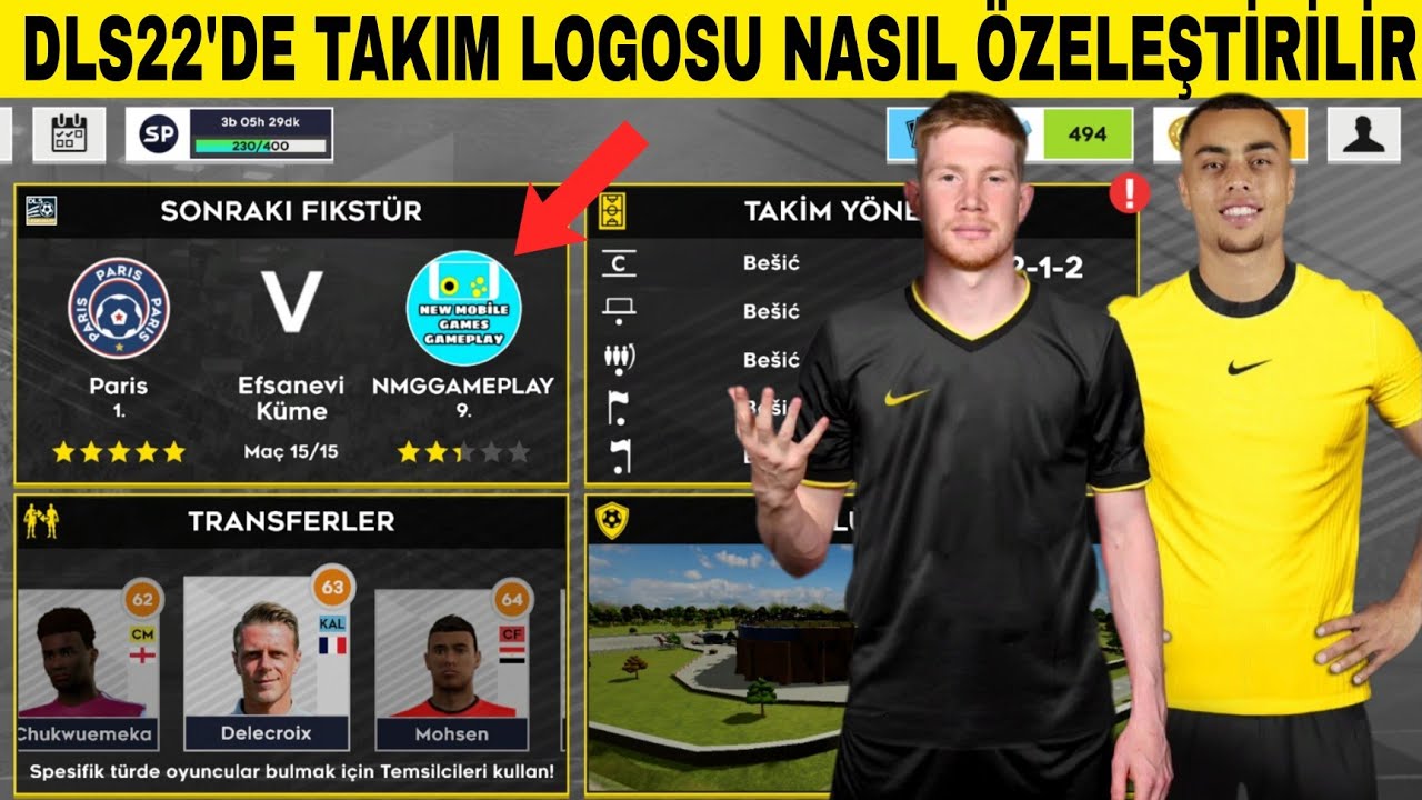 DLS 22'DE ÖZEL LOGO NASIL YAPILIR-Dream League Soccer 2022 Kendi Logonu ...