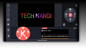 kinemaster Text Editing color Effects Text color changing Animation @Tech Nandi