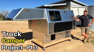 DIY Truck Camper Build  Part 3 (Aluminum, Windows, Access Doors)