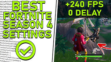 BEST Settings in Fortnite Chapter 4 SEASON 4!(FPS Boost + Low Delay)