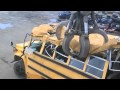 tearing apart a school bus