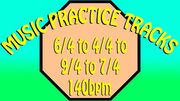 6/4 to 4/4 to 9/4 to 7/4 140bpm. MPT (Prog Rock drumless)