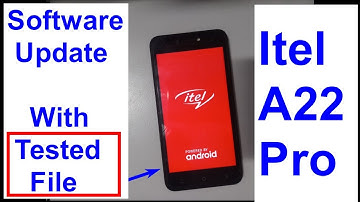 itel a22 pro Only logo Fix And Flashing Software Update With Flash File