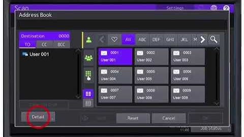 12. Scan to e Mail Using Address Book