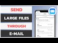 How To Send Large Files Through Email From iPhone Using Mail Drop | How To Use Mail Drop