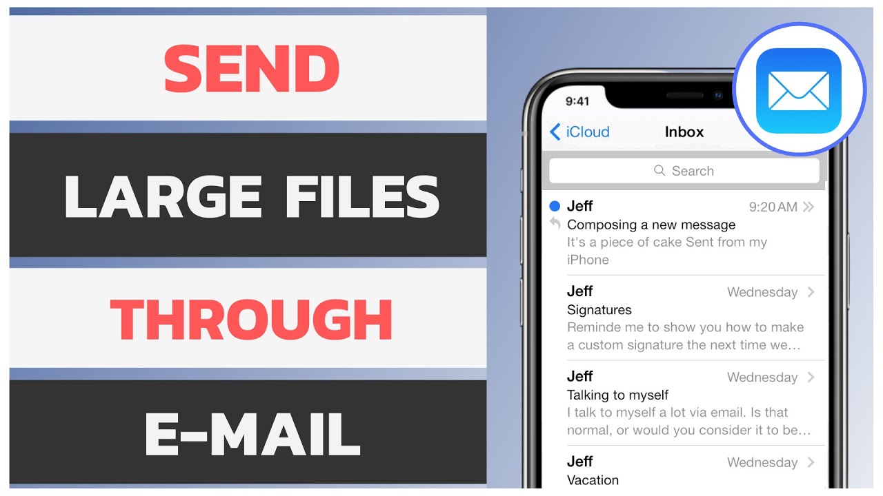 how to send a large video file over email