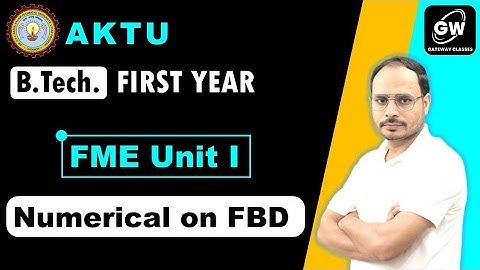 FME U 1 FBD Part -1 Numerical Problems