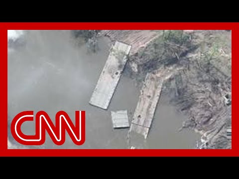 Ukraine blows up two Russian pontoon bridges