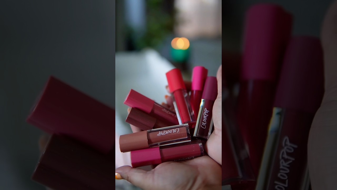 New! COLOURPOP COSMETICS HYDRAPOP GLOSSY LIP STAINS SWATCHES! ✨ | AMY GLAM 