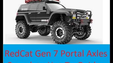 Redcat RC Portals - Complete How To Guide RC Car RedCat Gen 7 Beta Portal Axles