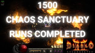 1500 Chaos Sanctuary Runs Now Completed Here Is Drops From Run 1000 - 1500 - Diablo 2 Resurrected