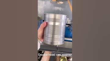Double Head Can Seamer Machine for Tin Can, Automatic Dual Head Can Seaming Machine for Metal Cans