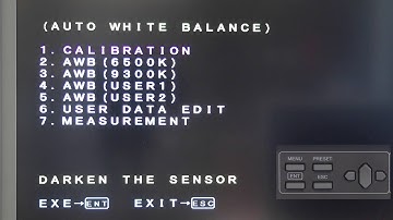 CRT display calibration and AWB