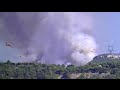 Canadairs sur l'incendie de colline entre Velaux et Ventabren, juillet 2015