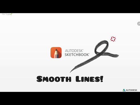 How to Draw Smooth Lines on Autodesk Sketchbook  Tutorial