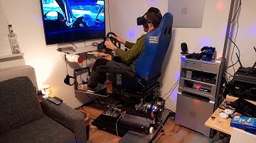 Motion Simulator 3dof Tractionloss SimTools now working HD, 160W DC motors, SMC3, Sabertooth