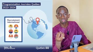 Pt 1 : Comment s’inscrire aux journées Québec (en poular)