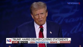 'They're destroying our country': Trump makes debate closing statement