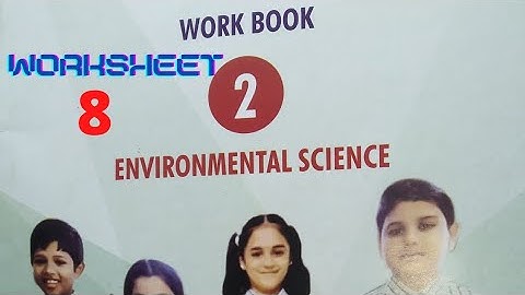 2nd EVS workbook answer worksheet 8@GjStudies