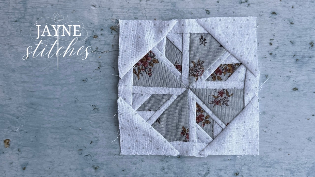 How to Hand Piece a Dear Jane Quilt | Snowflake Melt, Block H9 Tutorial – Hand Piecing