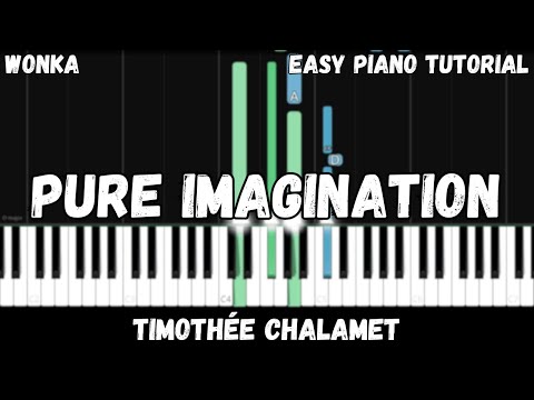 Wonka - Pure Imagination - Timothée Chalamet (Easy Piano Tutorial)