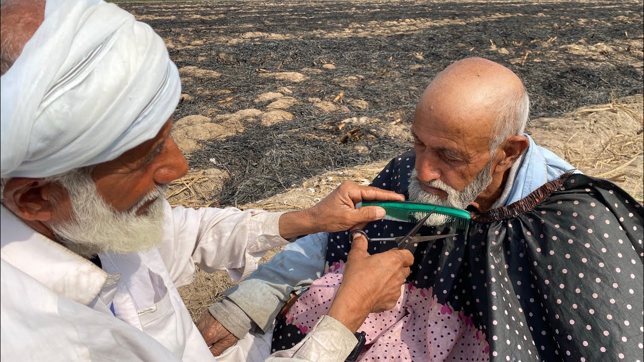 Asmr fast shaving with barber is old  [part809]
