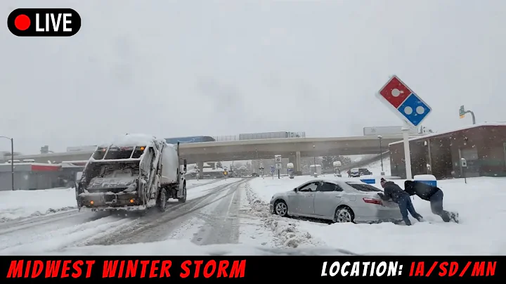 WINTER STORM CRIPPLES MIDWEST — LIVE STORM CHASER