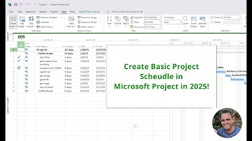 Build a Basic Project Schedule in Microsoft Project 2025