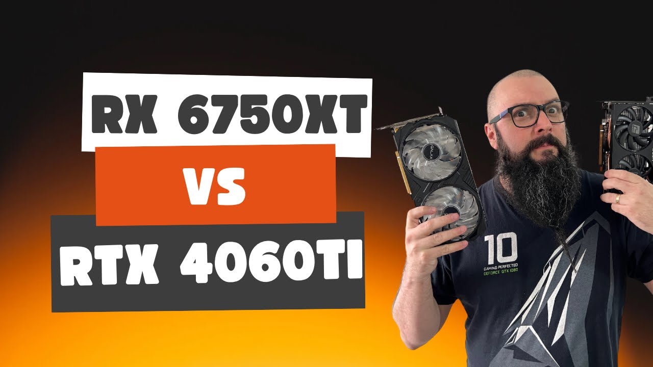 RX 6750 XT vs RTX 4060 TI TESTE EM JOGOS!