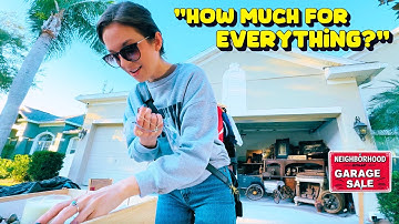 MASSIVE Community Garage Sale... They opened the gates early!!!