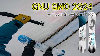 Gnu Board Who Dis?//2024 Gnu GWO//Snowboard Vlog//