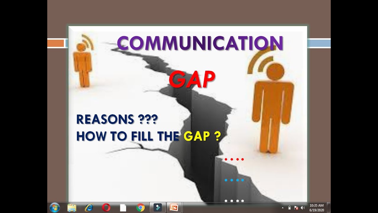 COMMUNICATION GAP Reasons and How to fill YouTube