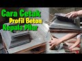 Cara cetak profil beton untuk kepala pilar