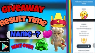 Giveaway result is here ! Time to grab /lucky winner reedem code giveaway of googleplay|stumbleguys|