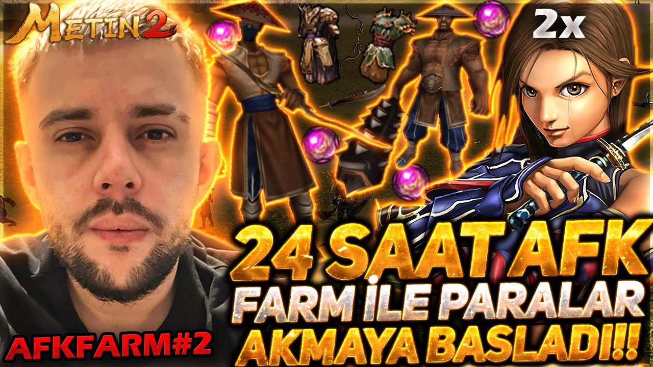 2 OKÇUYLA 24 SAAT AFK 2. KÖY FARMI 🔥 GERÇEKTEN ZENGİN OLDUK 🤑 METİN2 TR AFK FARM BÖLÜM 2