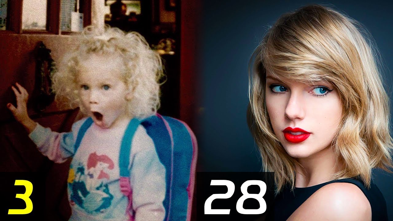 Taylor Swift Transformation From 1 To 28 Years Then And Now | Images ...