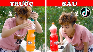 ĐỔ KEM ĐÁNH RĂNG VÀO CHAI NƯỚC CAM ĐỔI MÀU | THẮNG TÊ TÊ LÀM THEO VIDEO TIK TOK