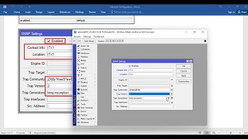 Mikrotik SNMP Settings