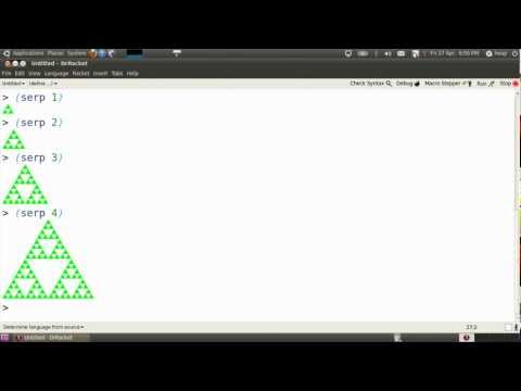 racket recursion video 1/6 --- triangle recursion