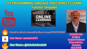 Function Template for Swap in C++ Programming Language