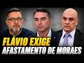 Flávio Bolsonaro questiona isenção e pede suspeição de Alexandre de Moraes