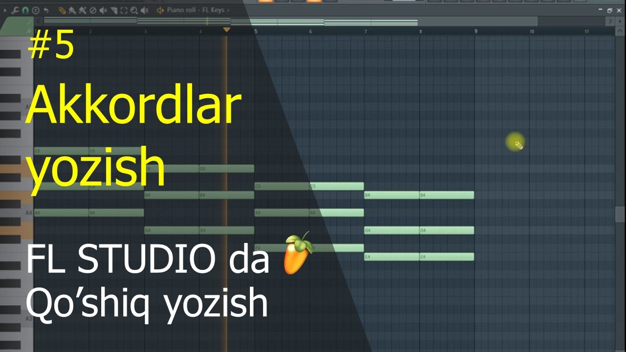 Akkordlar yozish (Garmoniya)| FL studio | Dars #5 