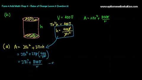 SPM Add Math - Understanding Rates of Change Part 2