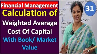 31. Calculation of Weighted Average Cost Of Capital With Book &  Market Value from Financial Mgmt