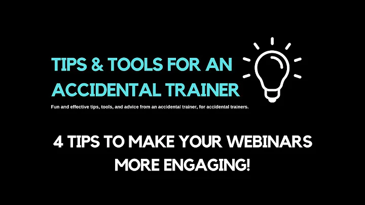 4 Tips to Make your Webinars More Engaging