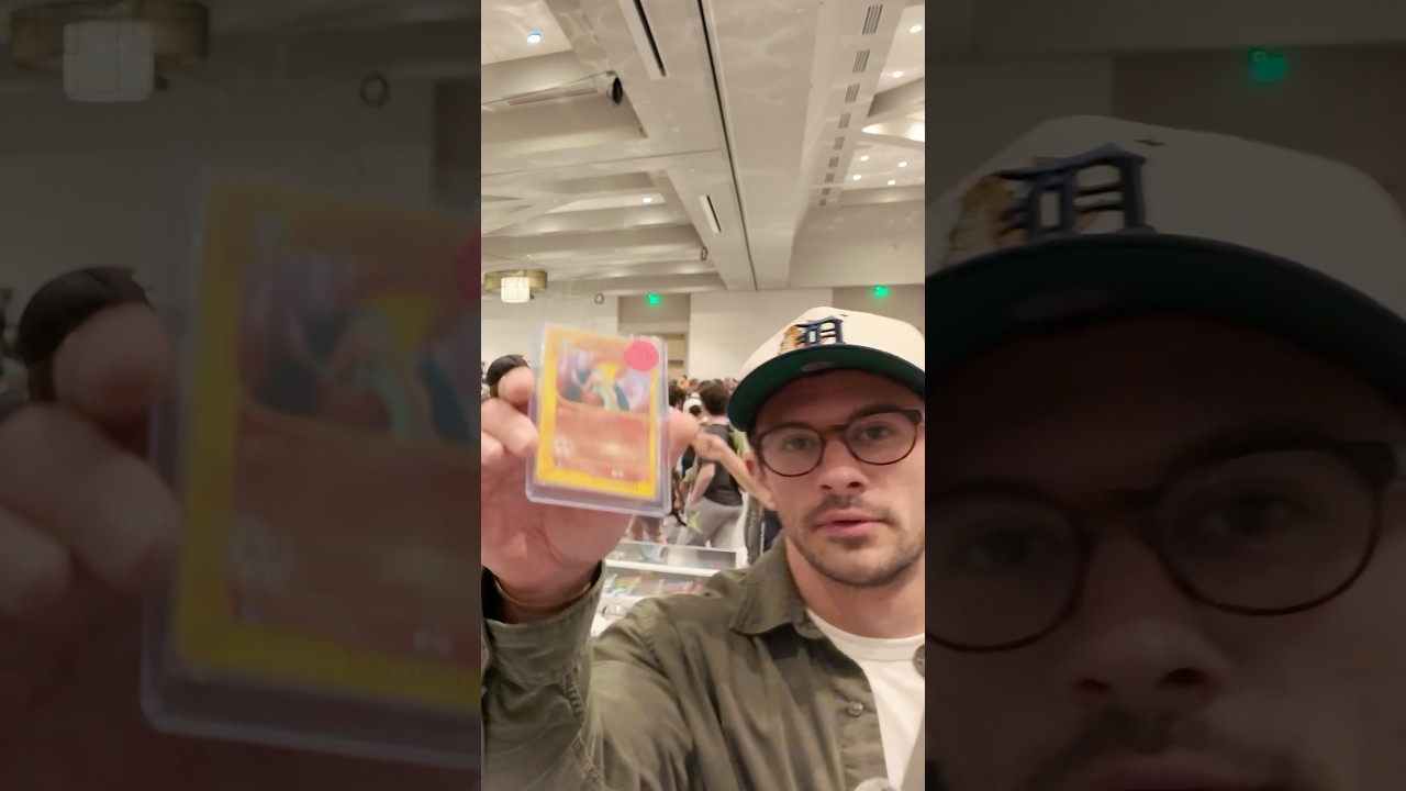 Quick deal for a vintage banger! (BTW, trades at 80% 😉) #pokemon #vendorpov #cardshow #typhlosion